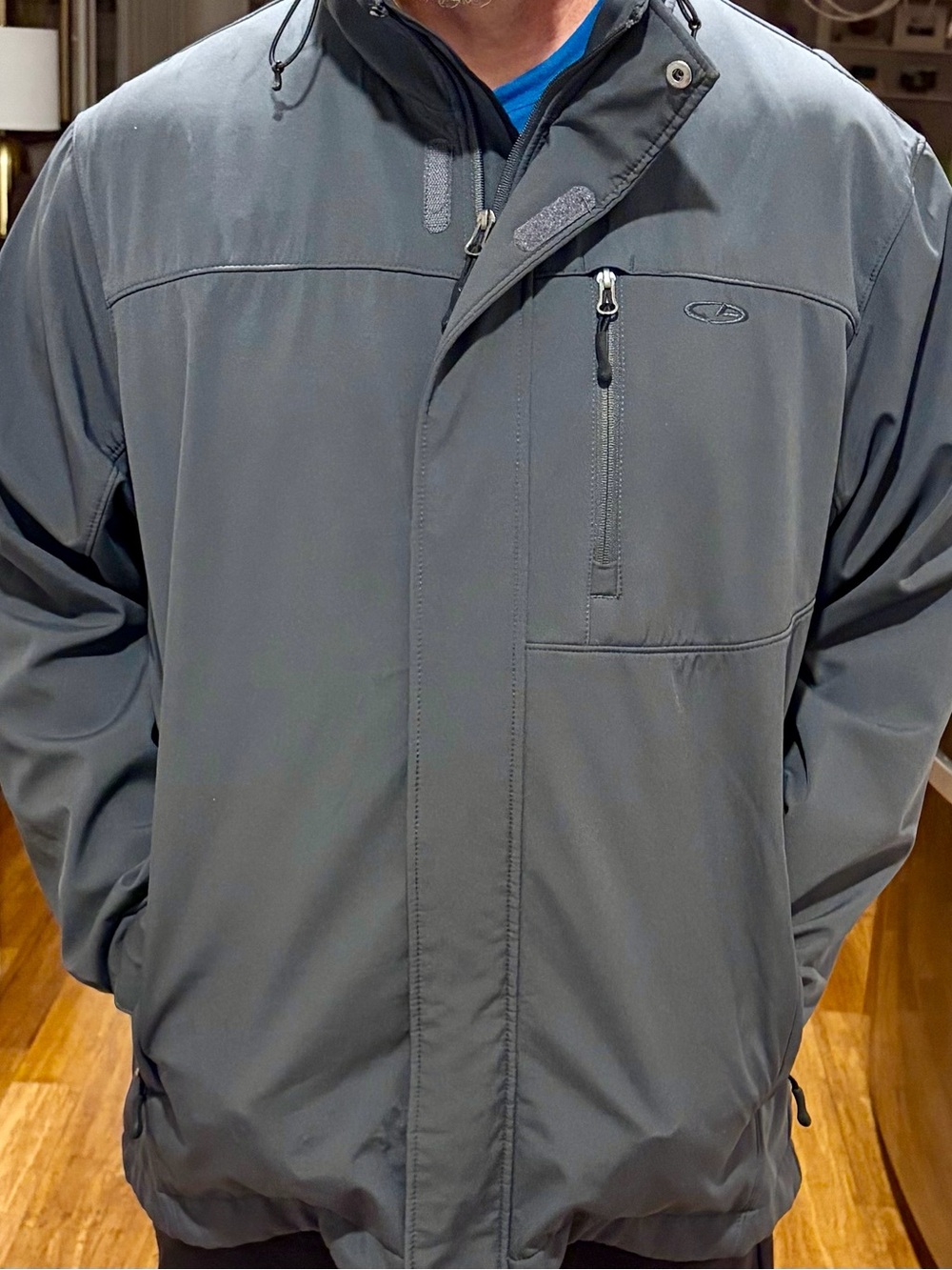 Champions Men's Charcoal Gray Fleece Lined Jacket
